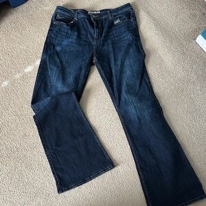 Idlyywind Jeans Women's Dark Blue Flare Denim